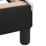 vidaXL Cadre de lit sans matelas Zadar noir et blanc 180x200 cm similicuir