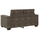 vidaXL Canapé 3 Pièces Gris foncé 221 x 80 x 80 cm Tissu en lin mélangé