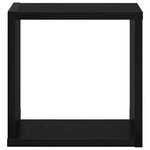vidaXL Étagères Murales Chêne Noir MDF 26 x 15 x 26 cm Étagères Murales