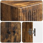 vidaXL Ensemble de Meubles 2 Pièces Chêne fumé 66 x 34 5 x 90 cm