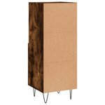 vidaXL Buffet Chêne fumé 34 5x34x90 cm Bois d'ingénierie