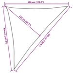 vidaXL Voile d'ombrage sable 3x4x5 m 100   polyester oxford