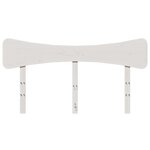 vidaXL Tête de lit blanc 150 cm bois massif de pin