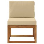 vidaXL Sofa de milieu extérieur Bois d'Acacia Massif