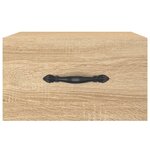 vidaXL Tables de chevet murales 2 Pièces chêne sonoma 35x35x20 cm