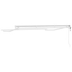 vidaXL Cadre de store rétractable électrique Blanc 3 5 x 2 5 m Acier