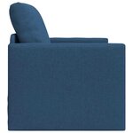 vidaXL Canapé-lit avec coussin Bleu 74 x 77 x 81 cm tissu