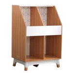 Kidkraft unité de stockage pour enfants mid-century modern 2 bacs gris