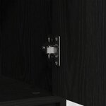 vidaXL Buffet avec tiroir chêne noir 80x34x76 cm bois d'ingénierie