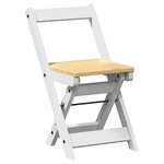 vidaXL Chaises à manger pliables lot de 4 Corona bois massif de pin