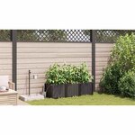 vidaXL Pots de jardin Marron 120 x 40 x 37.5 cm Acier