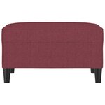 vidaXL Repose-pied Rouge bordeaux 70x55x41 cm Tissu