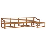 vidaXL Ensemble de canapés d'extérieur 5 pc Naturel