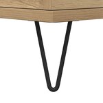 vidaXL Tables de chevet 2 Pièces chêne artisanal 40x35x50 cm