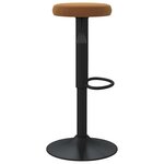 vidaXL Tabourets de bar lot de 2 marron velours