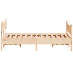 vidaXL Cadre de lit sans matelas 150x200 cm bois de pin massif