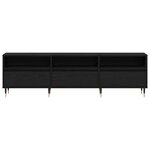 vidaXL Meuble TV Chêne noir 150x30x44 5 cm Bois d'ingénierie