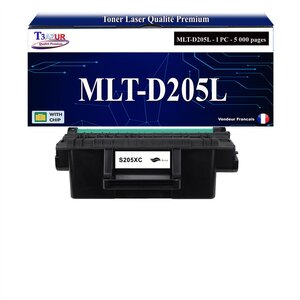 T3AZUR - Toner compatible avec Samsung MLT-D205L MLTD205L pour Samsung ML3300 ML3310 ML3310D ML3310DK ML3310ND ML3310NDK ML3312ND