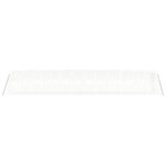 vidaXL Serre avec cadre en acier blanc 36 m² 12x3x2 m