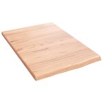vidaXL Étagère murale marron clair 40x60x2 cm bois chêne massif traité