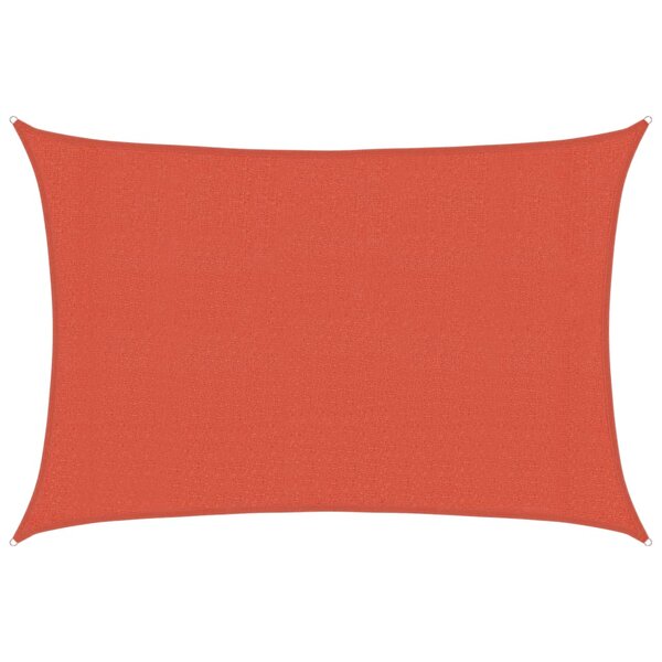 vidaXL Voile d'ombrage 160 g/m² Terre cuite 3x4 5 m PEHD