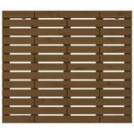 vidaXL Tête de lit murale Marron miel 81x3x91 5 cm Bois massif de pin