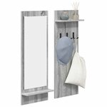vidaXL Porte-manteau mural avec étagère Sonoma gris 70 x 10 x 90 cm