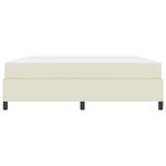 vidaXL Cadre de lit avec matelas Crème 180 x 200 cm Faux cuir