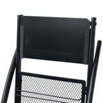 vidaXL Porte-revue 40 x 32 x 131 cm Noir A4