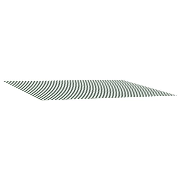 vidaXL Toile de rechange pour auvent Vert et blanc 450 × 350 cm