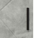 vidaXL Cabinet de salle de bain avec porte Gris béton 60 x 35 x 80 cm
