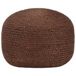 vidaXL Pouf fait à la main Marron 40 x 45 cm Jute