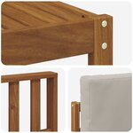 vidaXL Ensemble de canapés d'extérieur 5 pc Gris Naturel et Clair