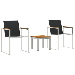 vidaXL Chaises de salle à manger 2 Pièces Gris 60x56x85 cm Bois massif d'acacia