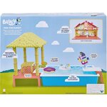 Moose Toys 13065 - Jeu de piscine Bluey avec figurine Bluey  anneau de natation