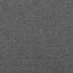 vidaXL Tête de lit avec oreilles Gris foncé 183x16x78/88 cm Tissu