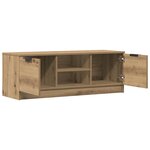 vidaXL Meuble TV chêne artisanal 102x35x36 5 cm bois d'ingénierie