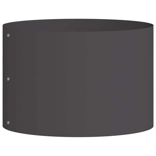 vidaXL Anneau de jardinière Noir 30 x 30 x 20 cm Acier laminé à froid