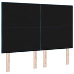 vidaXL Tête de lit en velours bleu marine design en diamant - 140 cm
