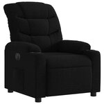 vidaXL Fauteuil inclinable électrique Noir Tissu