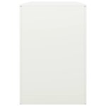 vidaXL Portant de bois de chauffage blanc 100x40x60 cm acier