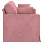 vidaXL Canapé Rose 138 x 78 x 80 cm Velours
