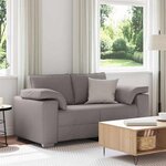 vidaXL Canapé avec coussin Taupe 160 x 77 x 82 cm tissu