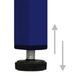 vidaXL Garde-robe Bleu marine 90x50x180 cm Acier