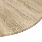 vidaXL Plateau de table Chêne sonoma 80 x 80 x 1.5 cm