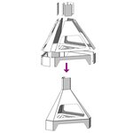 vidaXL Braise Noir 50 x 43 x 52 cm Acier