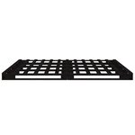 vidaXL Lit de palette Noir 140x190 cm Bois de pin massif