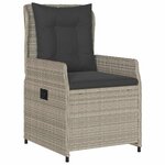 vidaXL Ensemble de salle à manger pour jardin 5 Pièces Gris clair
