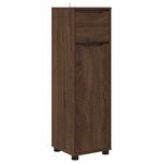 vidaXL Cabinet de salle de bain Chêne brun 30 5 x 30 x 101 cm