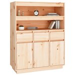 vidaXL Buffet haut 89x40x116 5 cm Bois massif de pin